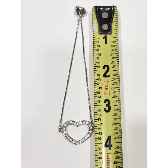Heart Slider‎ Bracelet made with Swarovski Crystals - Picture 10 of 10